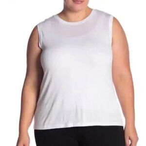 Halogen crew neck Keyhole Tank Top